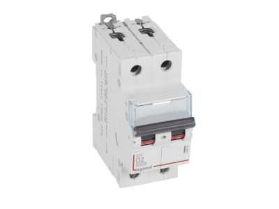 Wyłącznik nadprądowy S 312 2P D 2A 10000A serii DX3 | 409444 Legrand