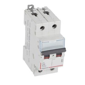 Wyłącznik nadprądowy S 312 2P D 6A 10000A serii DX3 | 409447 Legrand Wyłącznik nadprądowy S 312 2P D 6A 10000A serii DX3 | 409447 Legrand