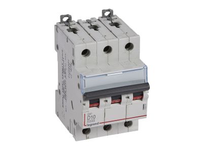 Wyłącznik nadprądowy S 313 3P D 10A 10000A serii DX3 | 409497 Legrand