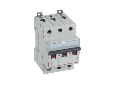Wyłącznik nadprądowy S 313 3P D 6A 10000A serii DX3 | 409495 Legrand