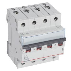 Wyłącznik nadprądowy S 314 4P C 13A 10000A SERII TX3 | 404255 Legrand Wyłącznik nadprądowy S 314 4P C 13A 10000A SERII TX3 | 404255 Legrand