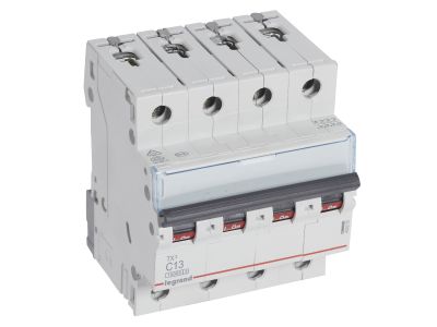 Wyłącznik nadprądowy S 314 4P C 13A 10000A SERII TX3 | 404255 Legrand