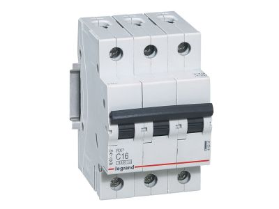 Wyłącznik nadprądowy RX3 3P C 16A 6kA | 419235 Legrand