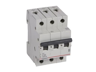 Wyłącznik nadprądowy RX3 3P C 20A 6kA | 419236 Legrand