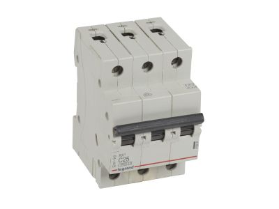 Wyłącznik nadprądowy RX3 3P C 25A 6kA | 419237 Legrand
