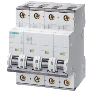 Wyłącznik nadprądowy 400V 6kA, 4-bieg., C, 32A, głęb.=70mm | 5SY6432-7 Wyłącznik nadprądowy 400V 6kA, 4-bieg., C, 32A, głęb.=70mm | 5SY6432-7