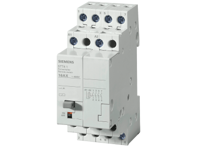 Przekaźnik bistabilny z 4 zestykami zwiernymi, zestyk na AC 230 V, 400 V 16 A sterowanie AC 230 V | 5TT4104-0