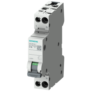 Wyłącznik nadprądowy 230V 6kA, 1+N-bieg./1DU C40 | 5SL6040-7 Wyłącznik nadprądowy 230V 6kA, 1+N-bieg./1DU C40 | 5SL6040-7