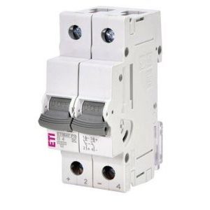 Wyłącznik nadprądowy DC ETIMAT P10-DC 2p B4 | 001903206 Eti Wyłącznik nadprądowy DC ETIMAT P10-DC 2p B4 | 001903206 Eti