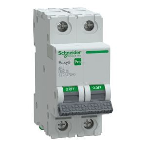 Wyłącznik nadprądowy 2P B 40A 6kA, Easy9 Pro EZ9F-B40-2 | EZ9F27240 Schneider Electric Wyłącznik nadprądowy 2P B 40A 6kA, Easy9 Pro EZ9F-B40-2 | EZ9F27240 Schneider Electric