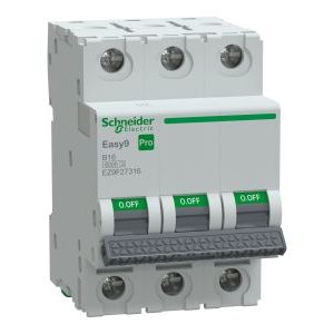 Wyłącznik nadprądowy 3P B 16A 6kA, Easy9 Pro EZ9F-B16-3 | EZ9F27316 Schneider Electric Wyłącznik nadprądowy 3P B 16A 6kA, Easy9 Pro EZ9F-B16-3 | EZ9F27316 Schneider Electric