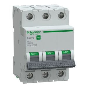 Wyłącznik nadprądowy 3P B 63A 6kA, Easy9 Pro EZ9F-B63-3 | EZ9F27363 Schneider Electric Wyłącznik nadprądowy 3P B 63A 6kA, Easy9 Pro EZ9F-B63-3 | EZ9F27363 Schneider Electric