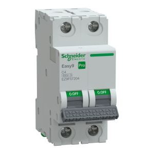 Wyłącznik nadprądowy 2P C 4A 6kA, Easy9 Pro EZ9F-C4-2 | EZ9F57204 Schneider Electric Wyłącznik nadprądowy 2P C 4A 6kA, Easy9 Pro EZ9F-C4-2 | EZ9F57204 Schneider Electric