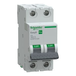 Wyłącznik nadprądowy 2P C 6A 6kA, Easy9 Pro EZ9F-C6-2 | EZ9F57206 Schneider Electric Wyłącznik nadprądowy 2P C 6A 6kA, Easy9 Pro EZ9F-C6-2 | EZ9F57206 Schneider Electric