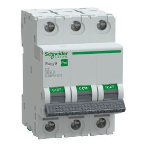 Wyłącznik nadprądowy 3P C 2A 6kA, Easy9 Pro EZ9F-C2-3 | EZ9F57302 Schneider Electric Wyłącznik nadprądowy 3P C 2A 6kA, Easy9 Pro EZ9F-C2-3 | EZ9F57302 Schneider Electric