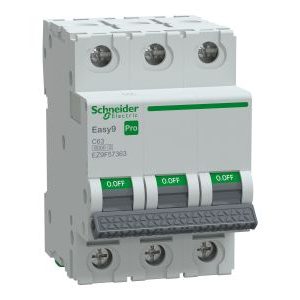 Wyłącznik nadprądowy 3P C 63A 6kA, Easy9 Pro EZ9F-C63-3 | EZ9F57363 Schneider Electric Wyłącznik nadprądowy 3P C 63A 6kA, Easy9 Pro EZ9F-C63-3 | EZ9F57363 Schneider Electric
