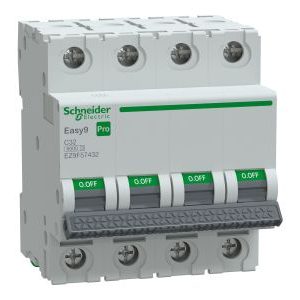 Wyłącznik nadprądowy 4P C 32A 6kA, Easy9 Pro EZ9F-C32-4 | EZ9F57432 Schneider Electric Wyłącznik nadprądowy 4P C 32A 6kA, Easy9 Pro EZ9F-C32-4 | EZ9F57432 Schneider Electric
