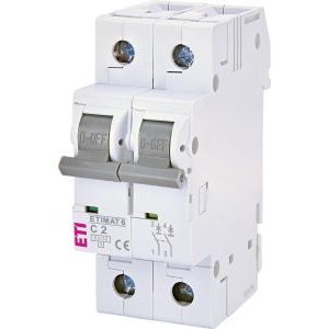 Wyłącznik nadprądowy ETIMAT 6 2p C2 | 002143508 Eti Wyłącznik nadprądowy ETIMAT 6 2p C2 | 002143508 Eti