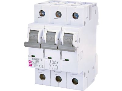 Wyłącznik nadprądowy 3P C 32A 6KA AC ETIMAT 6 | 002145519 Eti