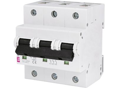 Wyłącznik nadprądowy 3P C 80A 10kA AC ETIMAT 10 | 002135731 Eti