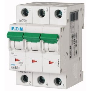 Wyłącznik nadprądowy 3-bieg. PLSM 10kA 6A B, PLSM-B6/3-MW | 242442 Eaton Wyłącznik nadprądowy 3-bieg. PLSM 10kA 6A B, PLSM-B6/3-MW | 242442 Eaton