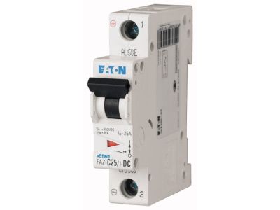 Wyłącznik nadprądowy na prąd stały 1P C 4A 10kA DC, FAZ-C4/1-DC | 279124 Eaton
