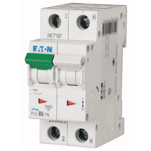 Wyłącznik nadprądowy 6kA PL6-B6/1N | 106025 Eaton Wyłącznik nadprądowy 6kA PL6-B6/1N | 106025 Eaton