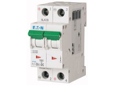 Wyłącznik nadprądowy 2P C 6A 10kA DC, PL7-C6/2-DC | 264899 Eaton