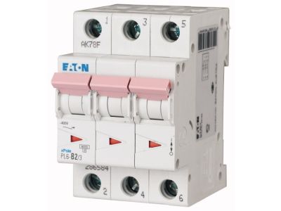 Wyłącznik nadprądowy 3P B 2A 6kA AC, PL6-B2/3 | 286584 Eaton
